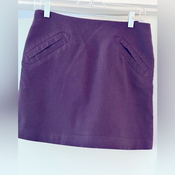 H&M Purple Mini wool skirt sz 6 - Picture 1 of 4